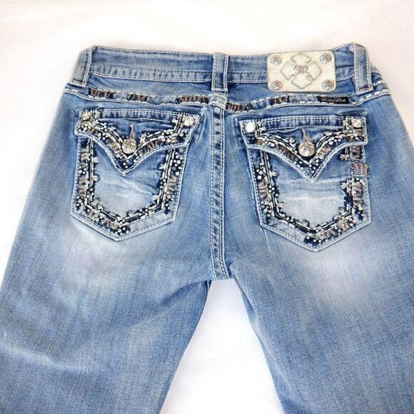 Miss Me mid rise cuffed sequins capri - Picture 1 of 4